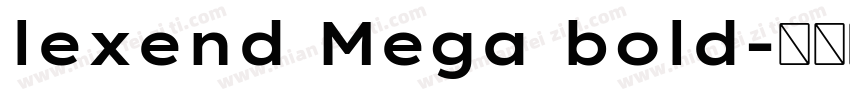 lexend Mega bold字体转换